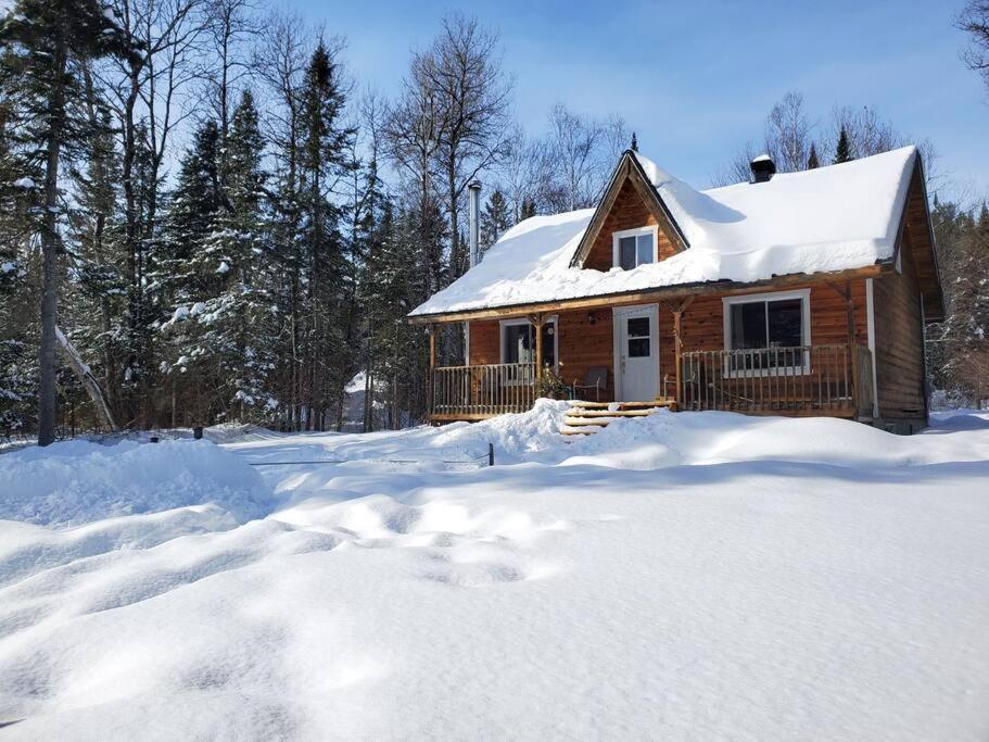 Chalet Riviere - Bord De Riviere - Romantique Saint-Alexis-des-Monts Exterior foto