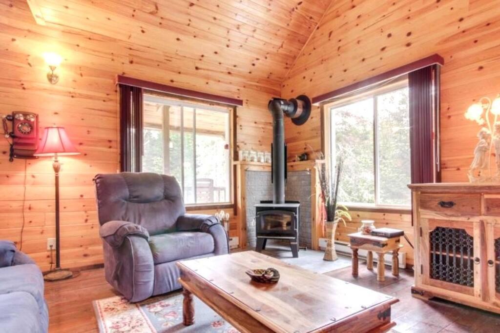 Chalet Riviere - Bord De Riviere - Romantique Saint-Alexis-des-Monts Exterior foto